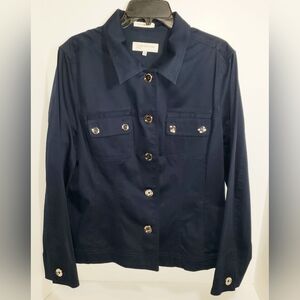 Jones New York Dark Blue Utility Jacket Women's Size XL